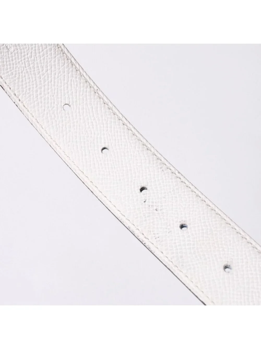 Hermes Belt Buckle H Logo Diamond Reversible Blue White Silver